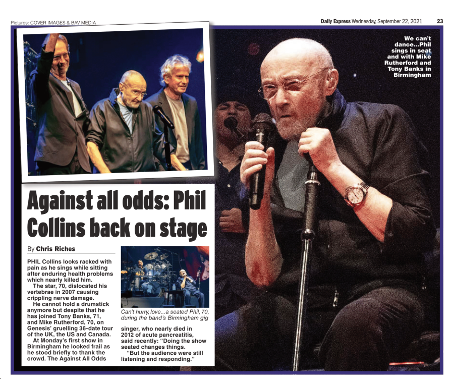 Phil Collins Genesis Reunion Tour