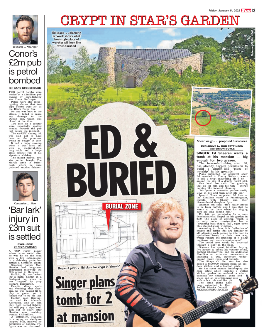 Sheeran burial tomb Sun Cutting