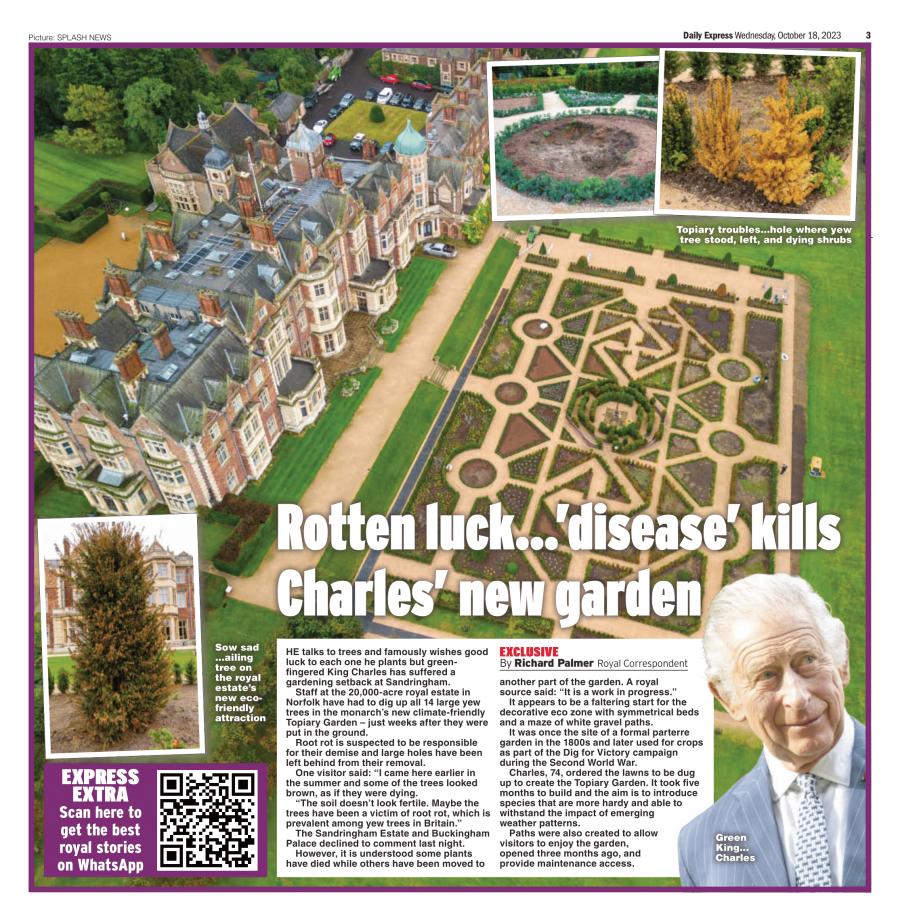 King Charles Topiary Garden Setback