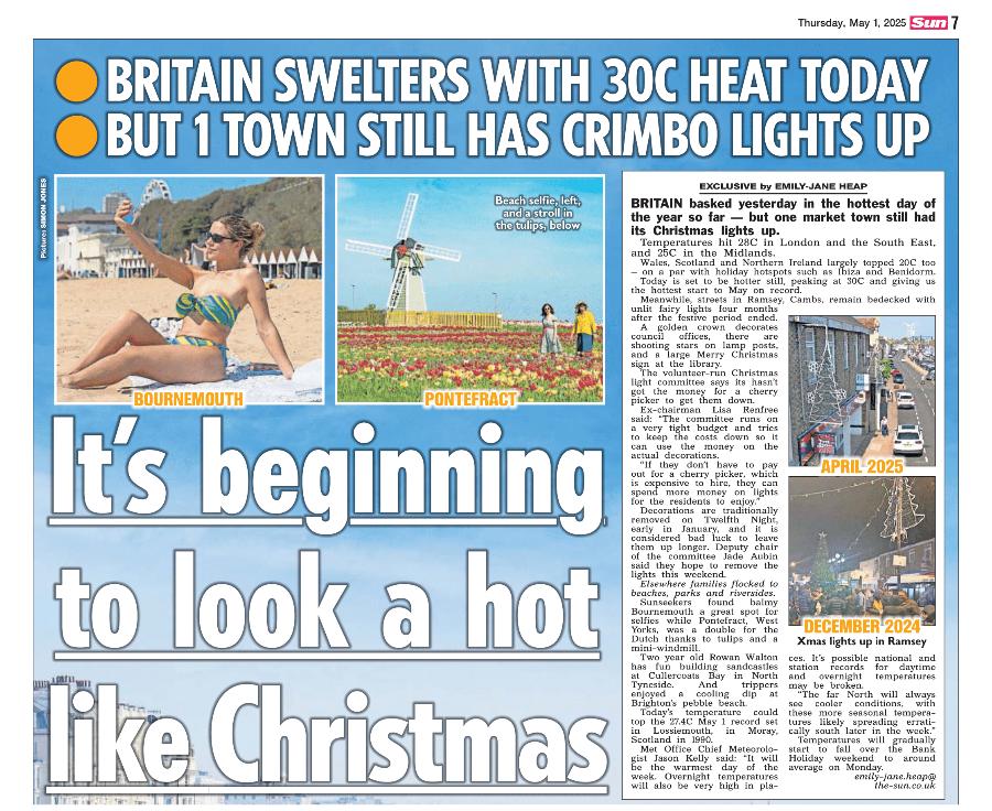 Christmas Lights In Heatwave