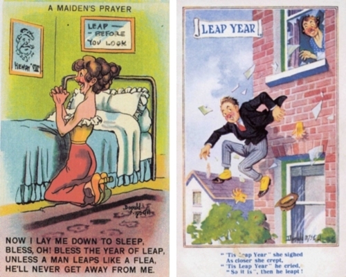 Leap year postcards